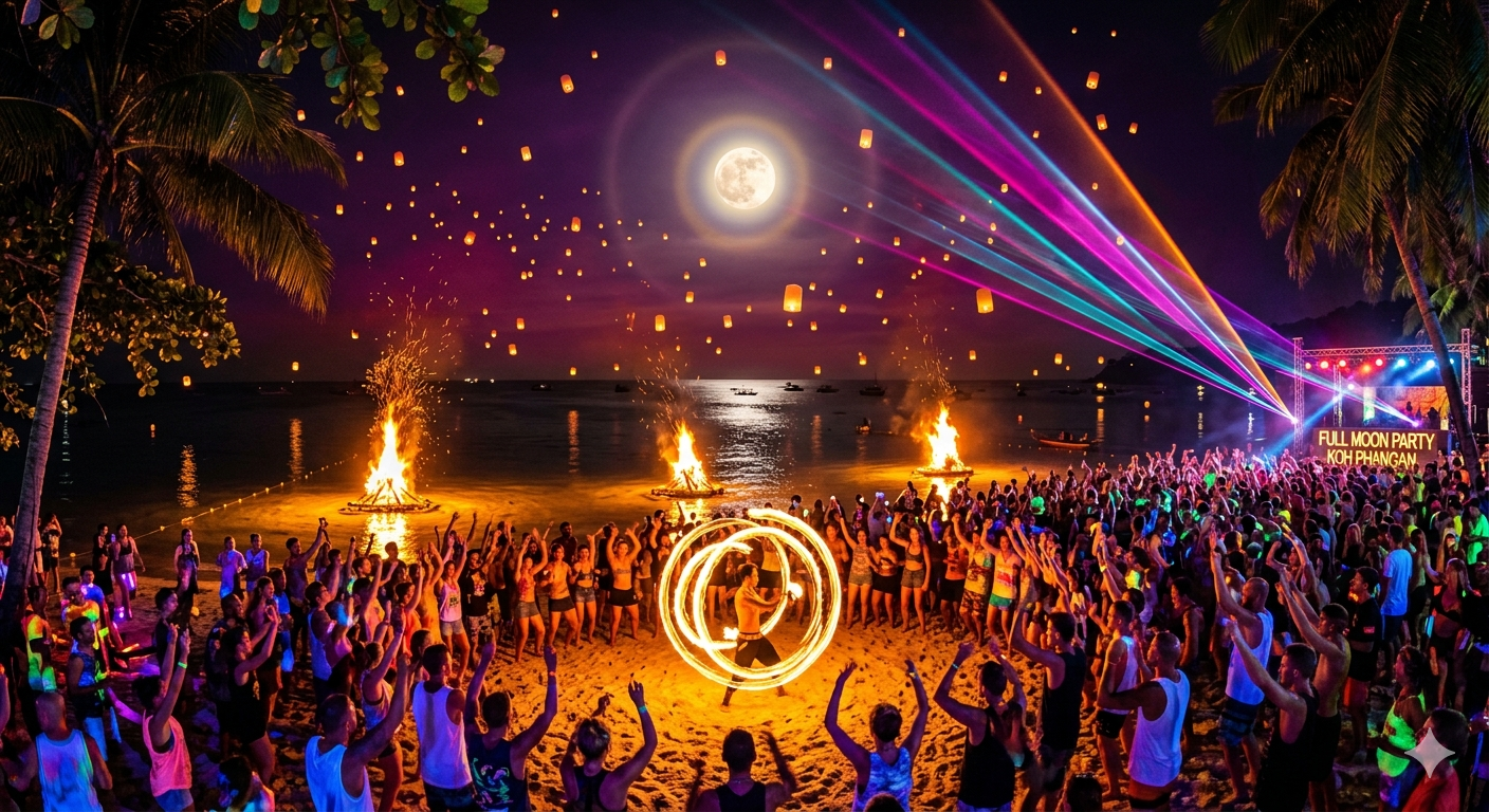 Full Moon Party transfer from Koh Samui to Koh Phangan