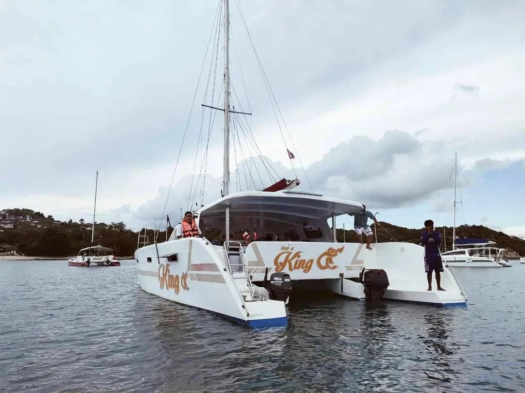 BBQ seafood meal on board a private boat charter