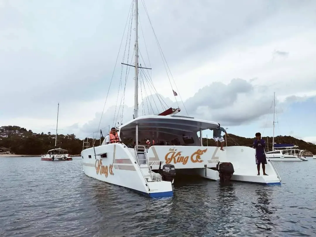 BBQ seafood meal on board a private boat charter
